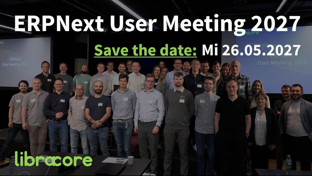 ERPNext User Meeting 2027 in der Schweiz